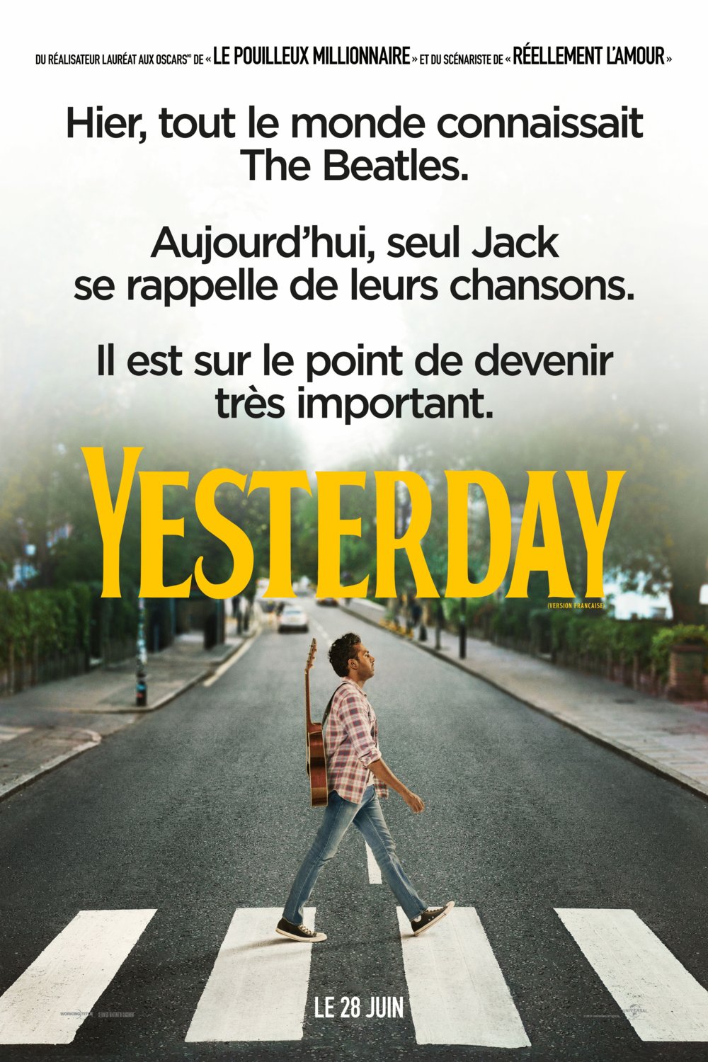 L'affiche du film Yesterday v.f.