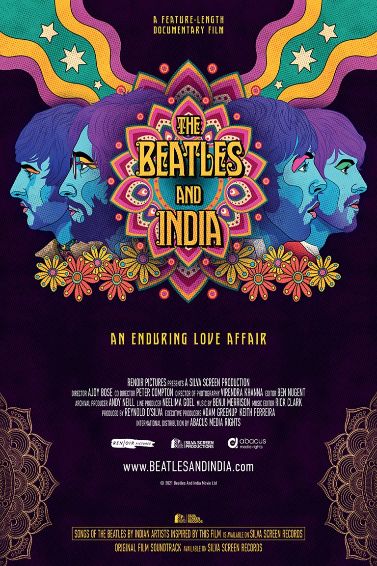 L'affiche du film The Beatles and India