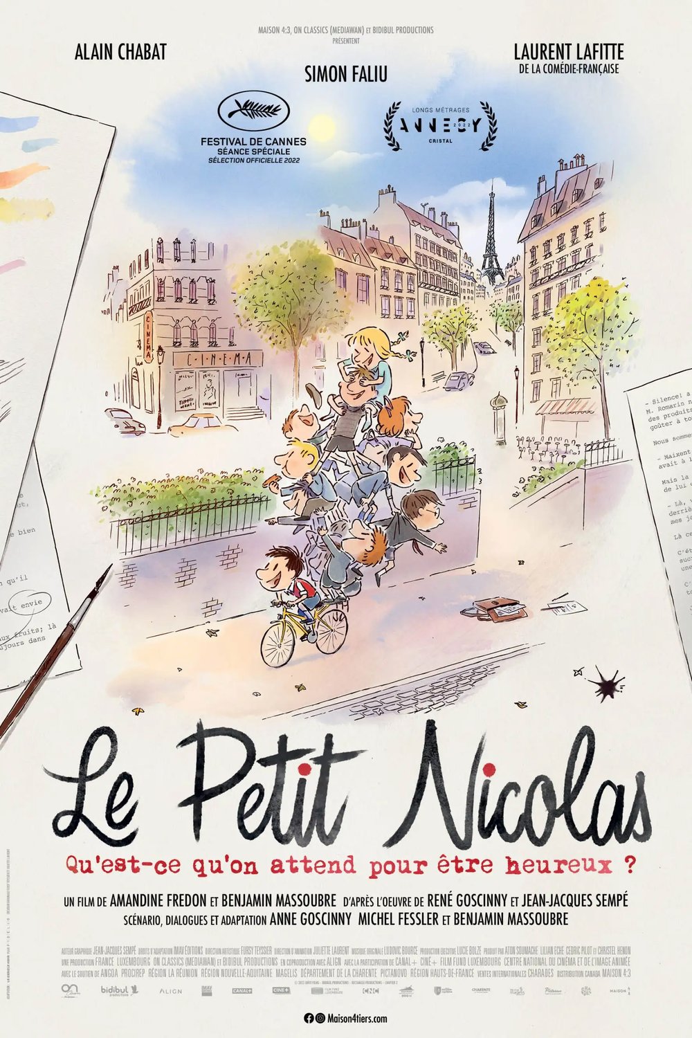 L'affiche du film Le Petit Nicolas: Qu'est-ce qu'on attend pour être heureux ?
