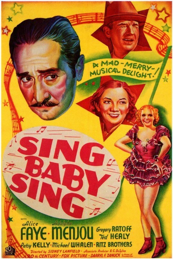 L'affiche du film Sing, Baby, Sing