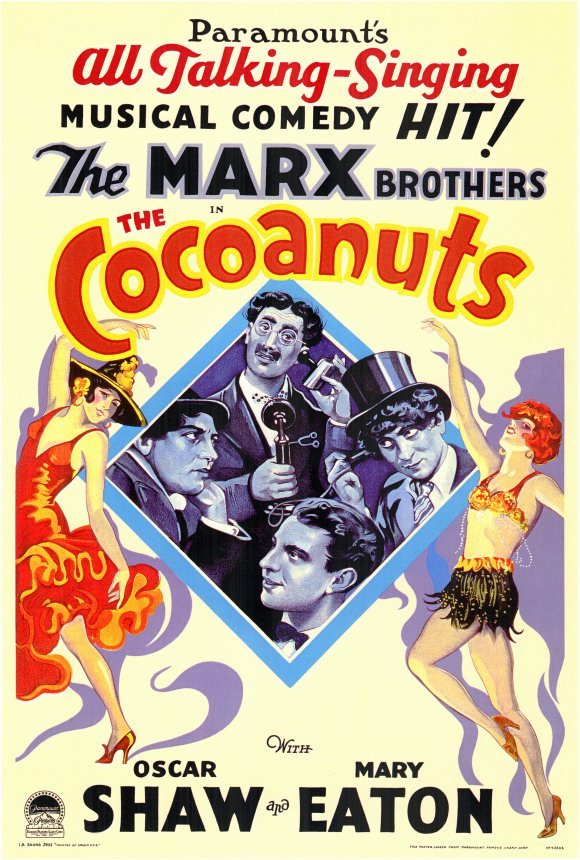 L'affiche du film The Cocoanuts
