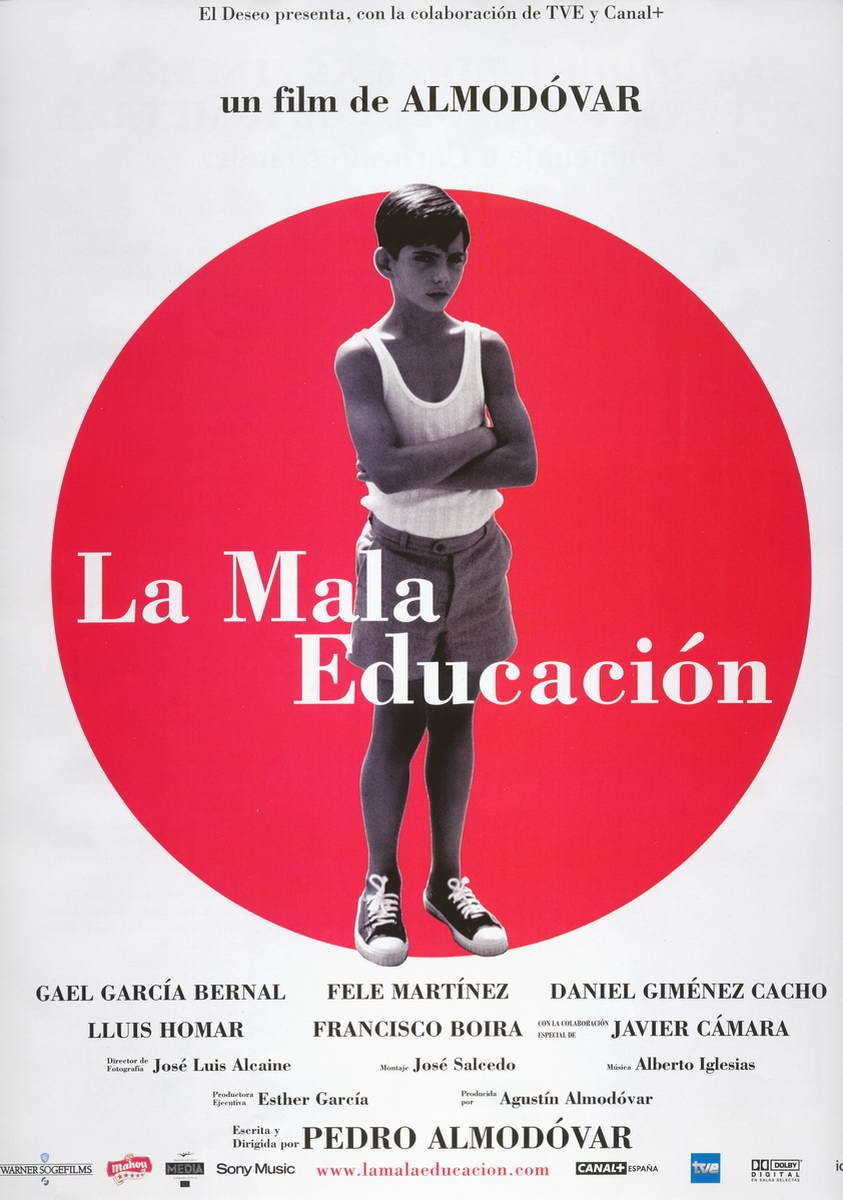 L'affiche originale du film La Mauvaise éducation en espagnol
