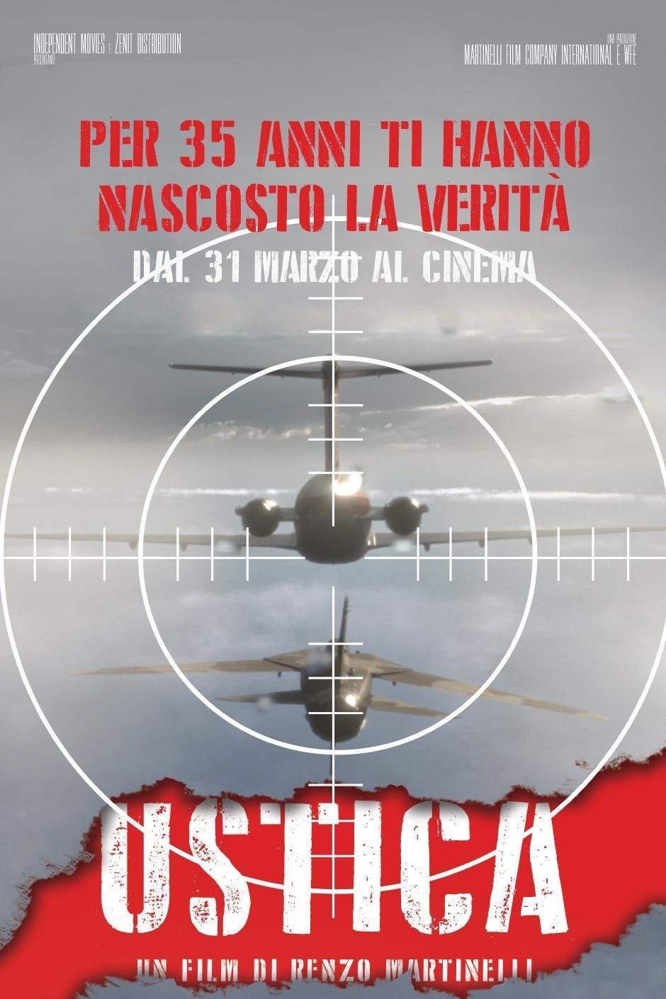L'affiche originale du film Ustica: The Missing Paper en anglais