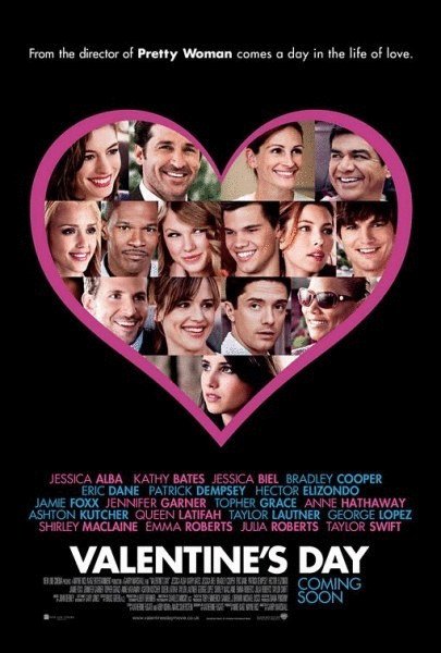 L'affiche du film Valentine's Day