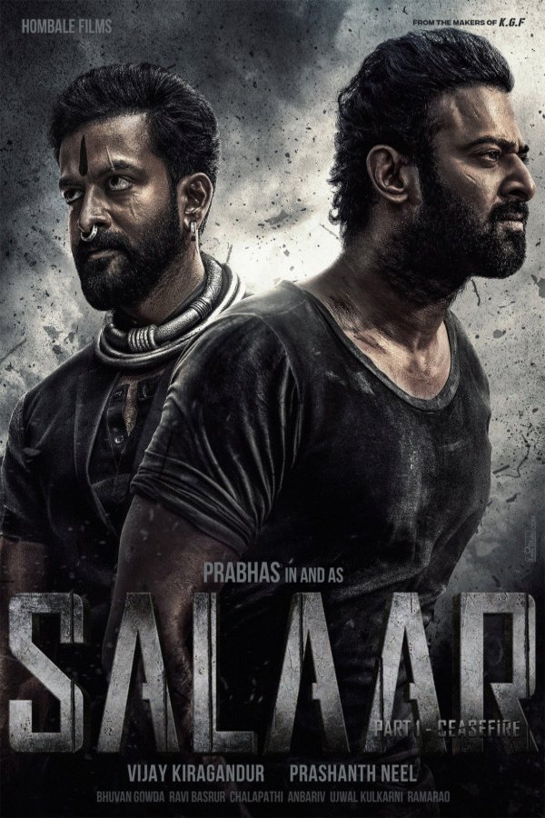 Hindi poster of the movie Salaar: Cease Fire - Part 1
