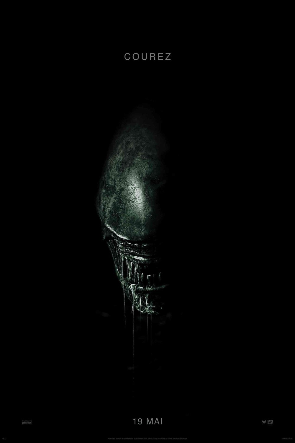 L'affiche du film Alien: Covenant v.f.