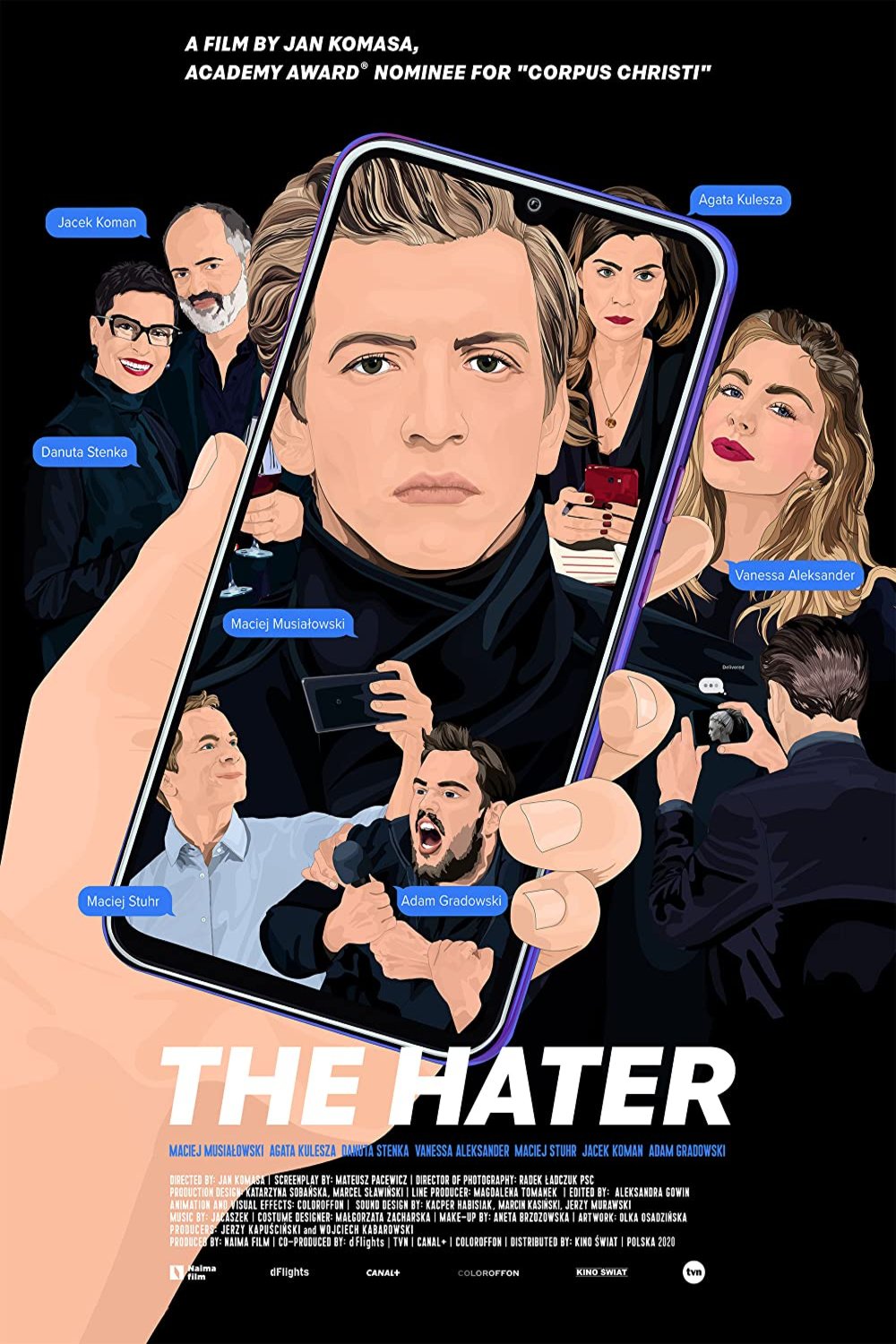 L'affiche du film The Hater
