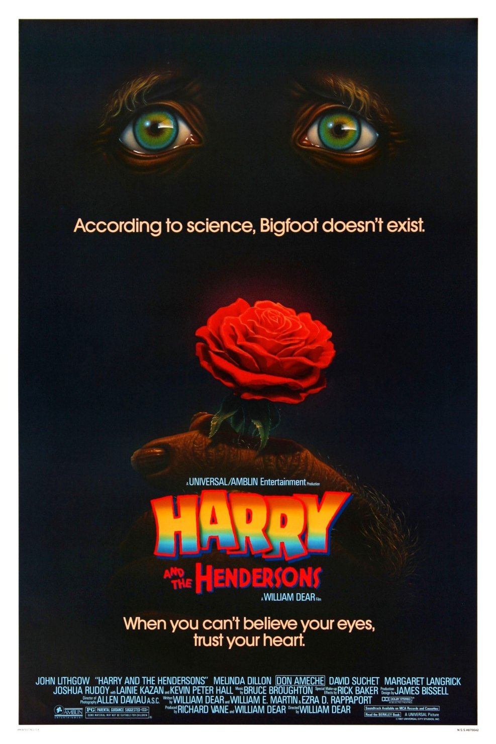 L'affiche du film Harry and the Hendersons