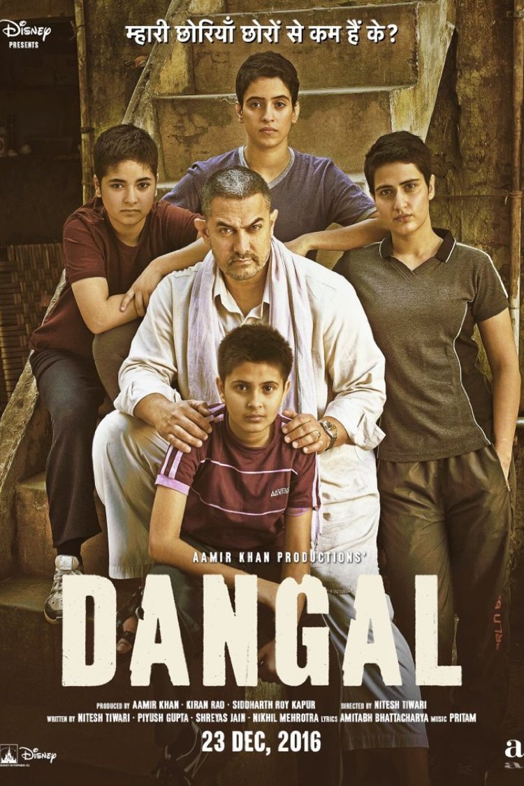 L'affiche originale du film Dangal en Hindi