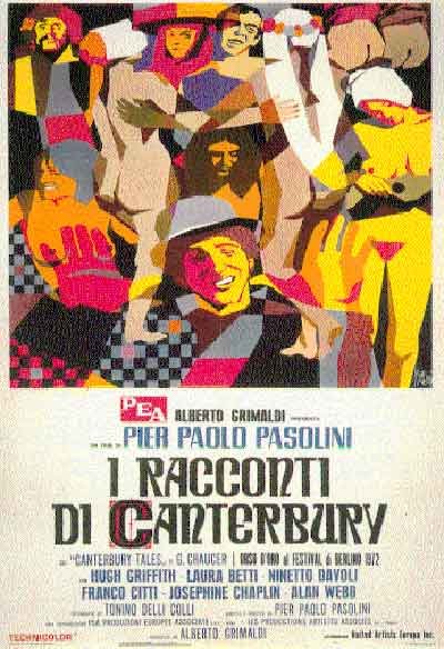 L'affiche originale du film I racconti di Canterbury en italien
