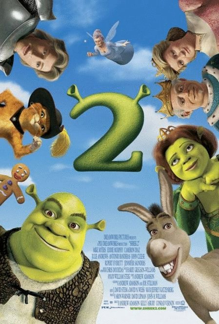 L'affiche du film Shrek 2 v.f.