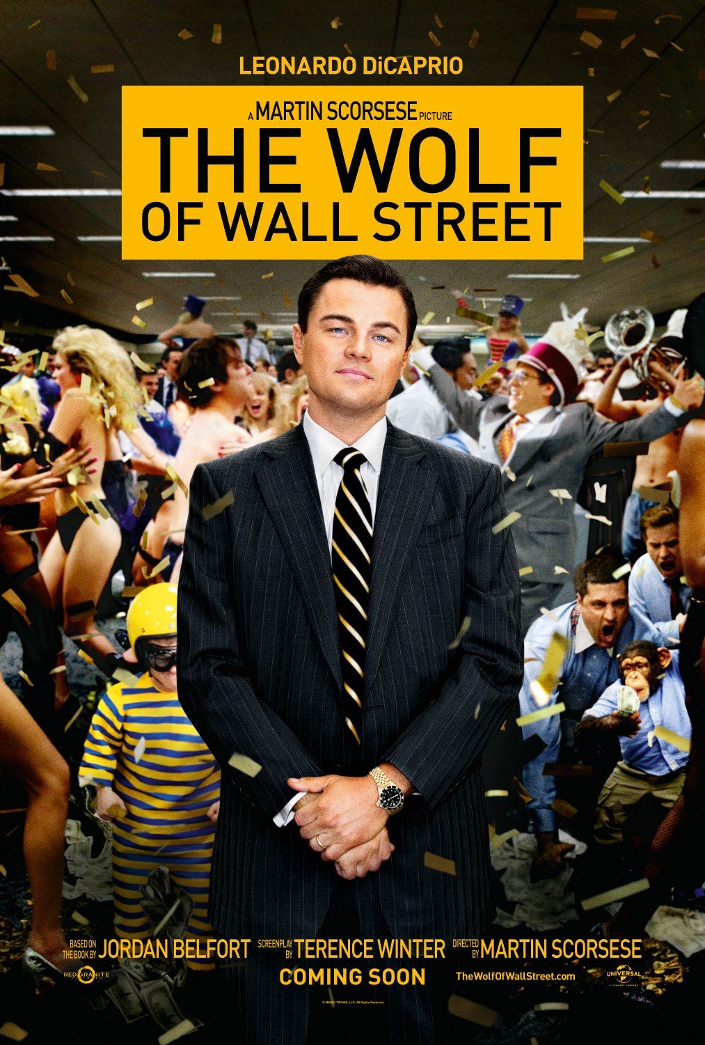 L'affiche du film The Wolf of Wall Street