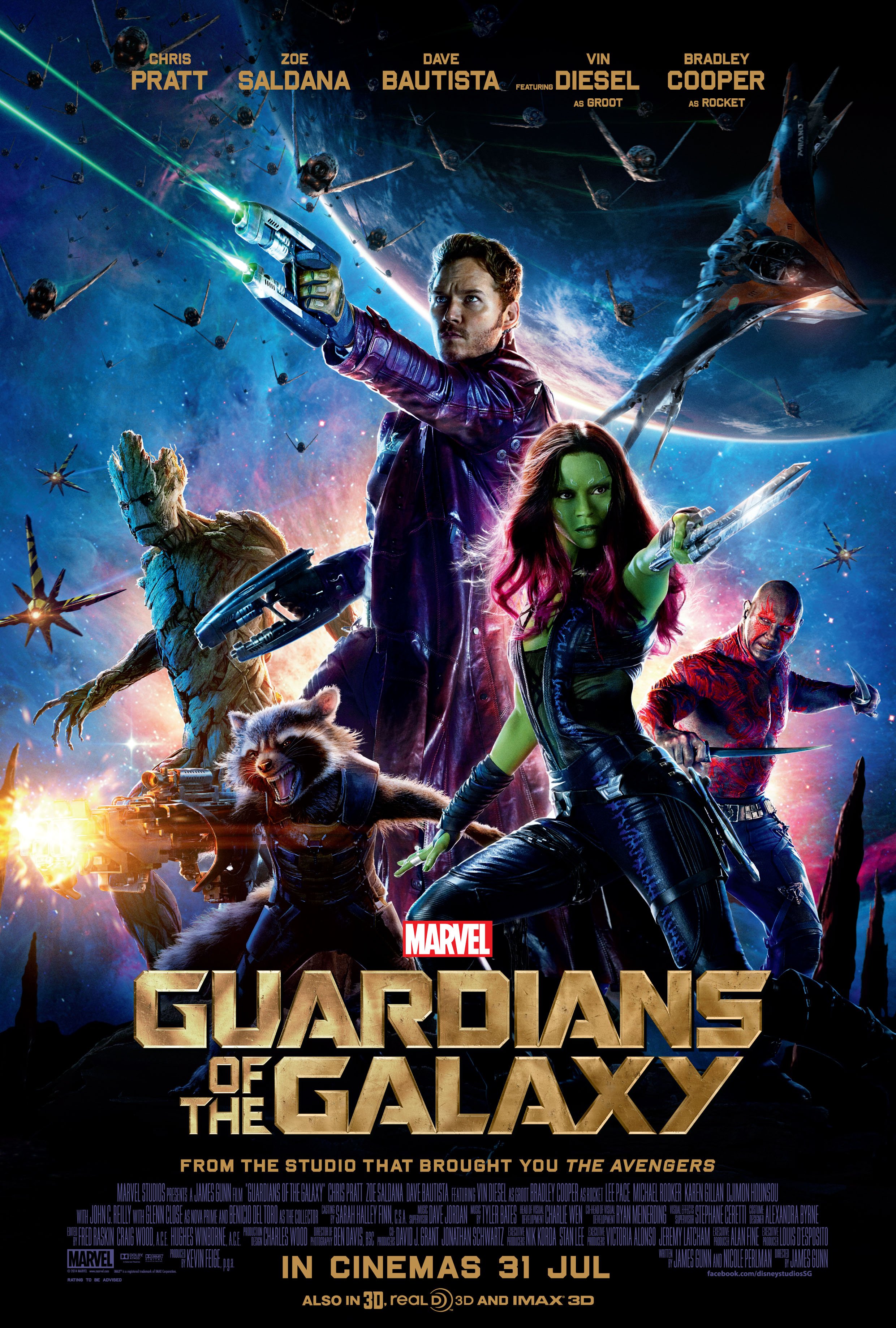L'affiche du film Guardians of the Galaxy