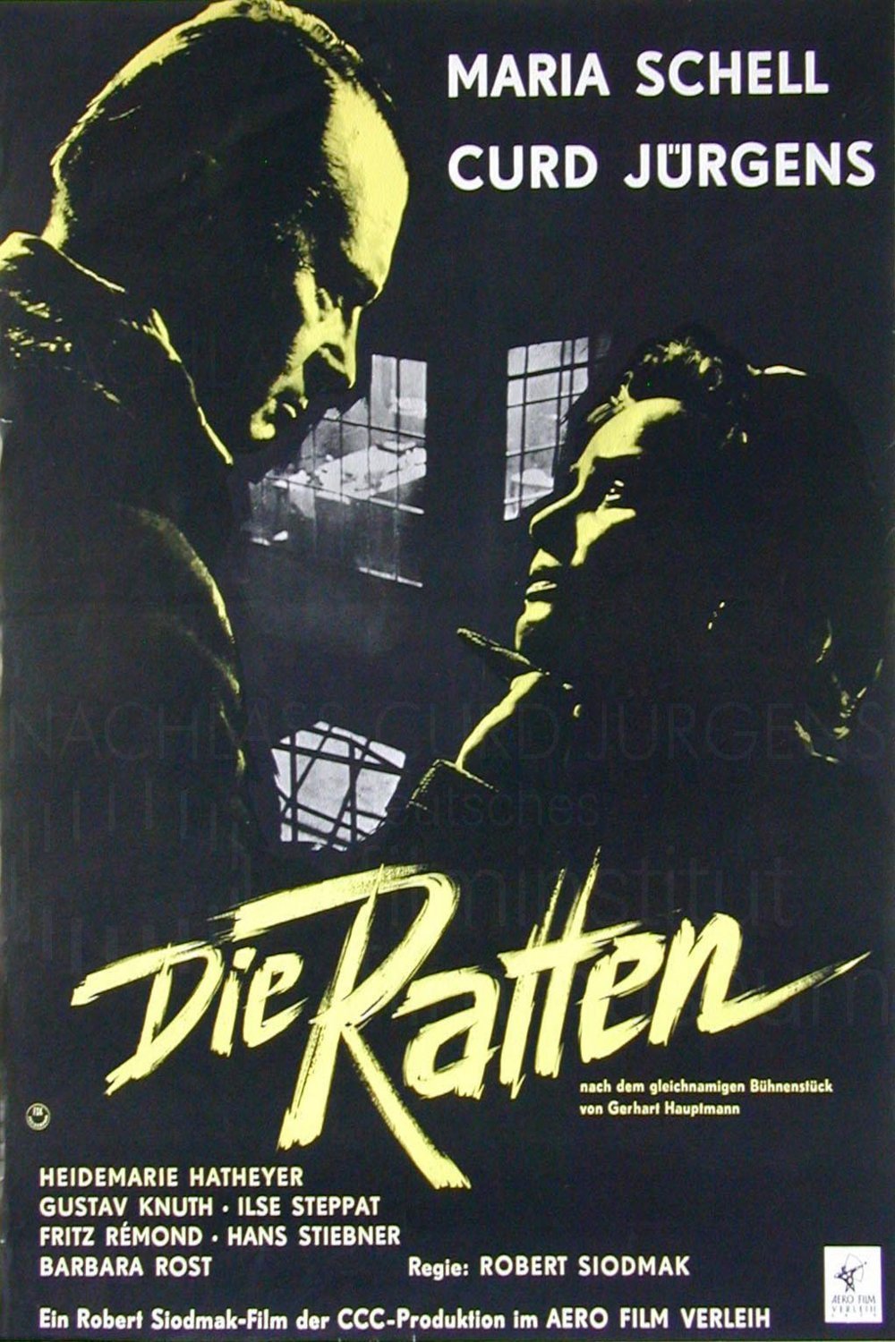 German poster of the movie Die Ratten