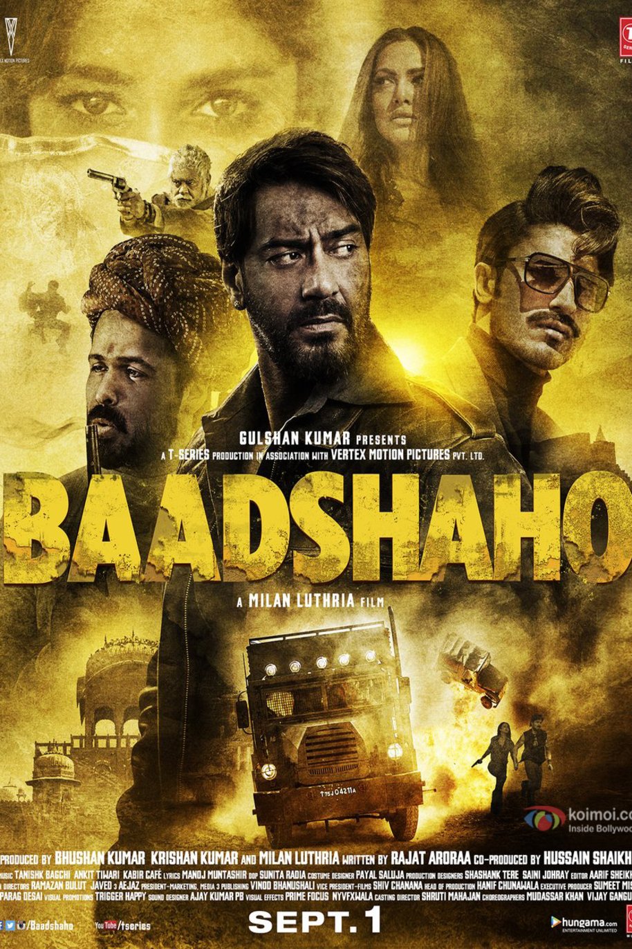 Hindi poster of the movie Baadshaho