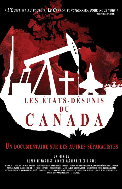 L'affiche du film Les États Désunis du Canada