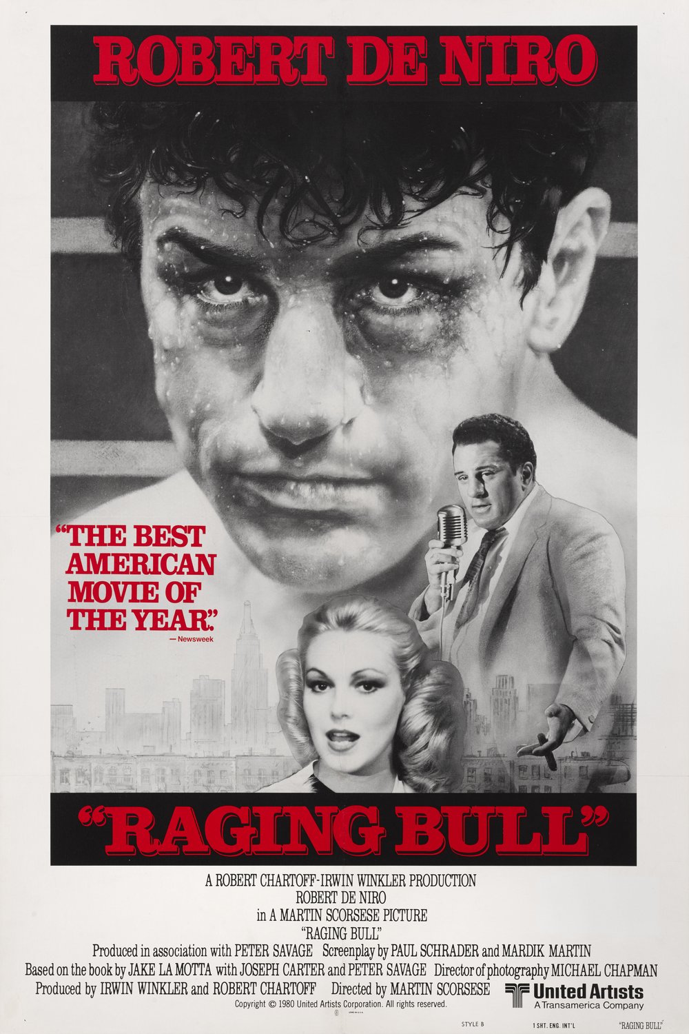 L'affiche du film Raging Bull