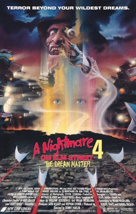 L'affiche du film A Nightmare on Elm Street 4: The Dream Master