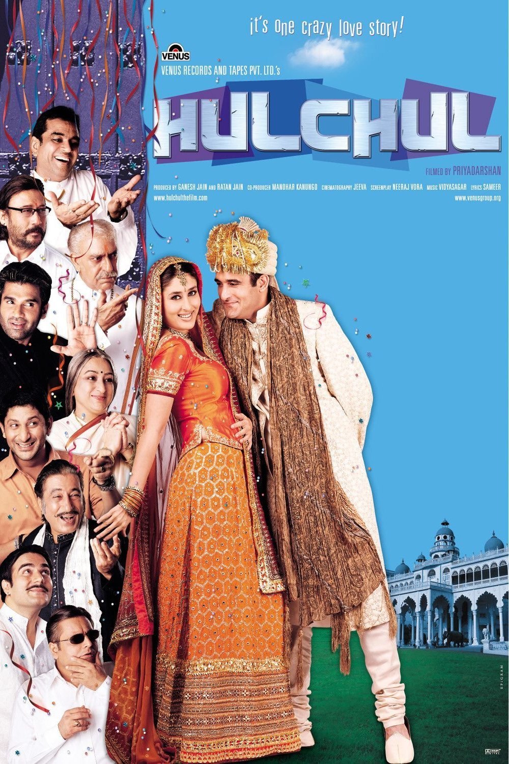 L'affiche originale du film Hulchul en Hindi