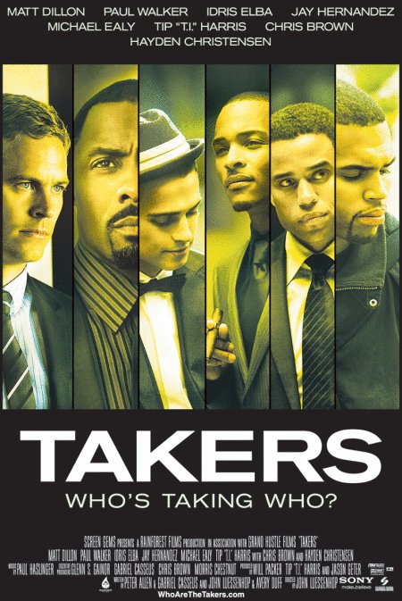 L'affiche du film Takers
